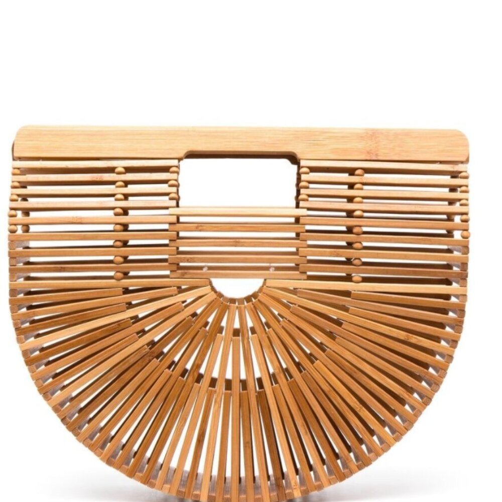 Cult Gaia Straw Top Handle Bag